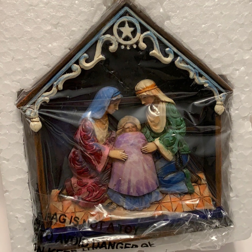 NWT Nativity Scene Holy Family Christmas Ornament